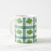 Mug Jour de la Saint Patrick quatre feuilles Lucky Clo (Devant gauche)