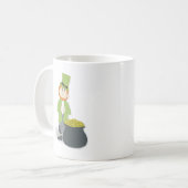 Mug Jour de la Saint-Patrick Simple Lutins Mignons (Devant gauche)