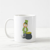 Mug Jour de la Saint-Patrick Simple Lutins Mignons (Gauche)