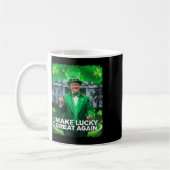 Mug Jour de la Saint Patrick Trump Leprechaun Casquett (Gauche)