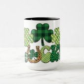Mug Jour de la Saint Patrick vert Lucky (Centre)