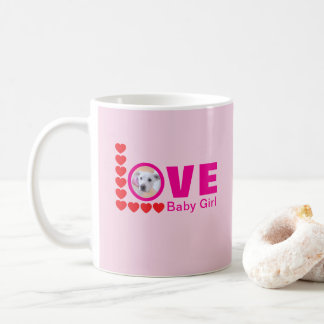 Mug Jour de la Saint-Valentin coeurs d'amour de chiot