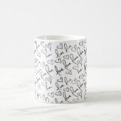 Mug Jour de la Saint-Valentin Doodles Écriture manuscr (Centre)