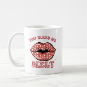 Mug Jour de la Saint-Valentin Lèvres Baiser Me Faire F