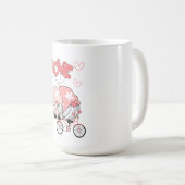 Mug Jour de la Saint-Valentin rose noir (Devant droit)