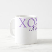 Mug Jour de la Saint Valentin Xoxo ajouter nom pastel (Devant gauche)