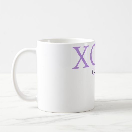 Mug Jour de la Saint Valentin Xoxo ajouter nom pastel (Gauche)