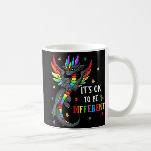 Mug Jour de la sensibilisation sur l'autisme Dragon Do (Droite)