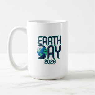 Mug Jour de la Terre 2026   Conception Éco Typographie