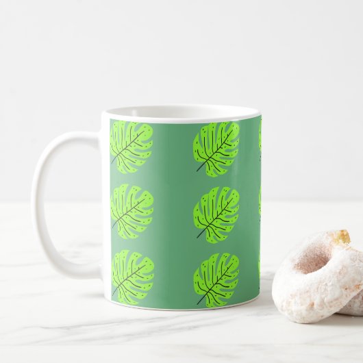 Mug Jour de la Terre Feuilles Vertes (Avec donut)