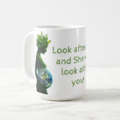 Mug Jour de la Terre Mère Nature (Devant gauche)