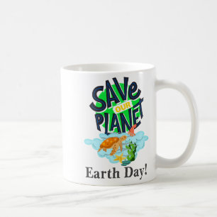 Mug Jour de la Terre Tous les jours Allez Vert Sauver