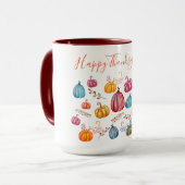 Mug Jour de l'Action de grâce Musique (Devant gauche)