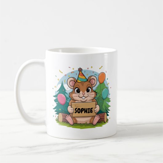 Mug Jour de l'anniversaire de Hamster (Gauche)
