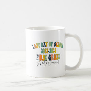 Mug Jour De L'École 1Er Année Autographes De Première