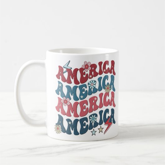 Mug Jour de l'indépendance de l'Amérique Super (Gauche)