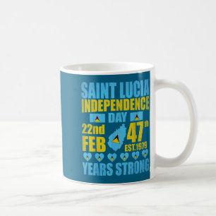 Mug Jour de l'indépendance de Sainte-Lucie 47e fierté