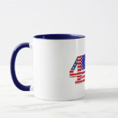 Mug Jour de l'Indépendance du drapeau américain vintag (Gauche)