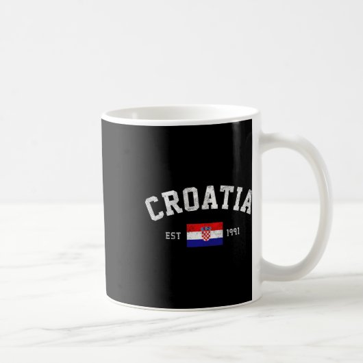 Mug Jour de l'indépendance du drapeau croate env. 1991 (Droite)