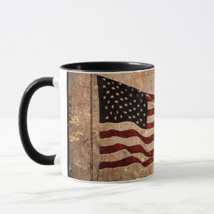 Mug Jour de l'Indépendance du drapeau patriotique Vint