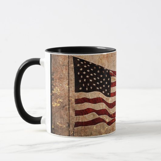 Mug Jour de l'Indépendance du drapeau patriotique Vint (Gauche)
