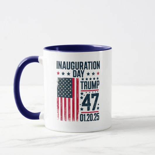 Mug Jour de l'investiture 47 Président Donald Trump 20 (Gauche)