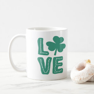 Mug Jour de l'Saint Patrick d'amour Shamrock irlandais