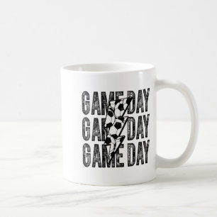 Mug Jour de match de football éclair Maman Papa Garçon