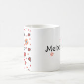 Mug jour de mère heureuse simple écrit à la main perso (Centre)
