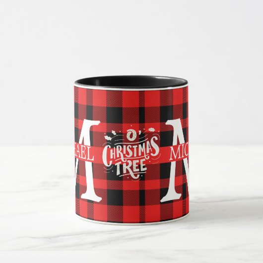 Mug Jour de Noël de Buffalo Plaid (Centre)