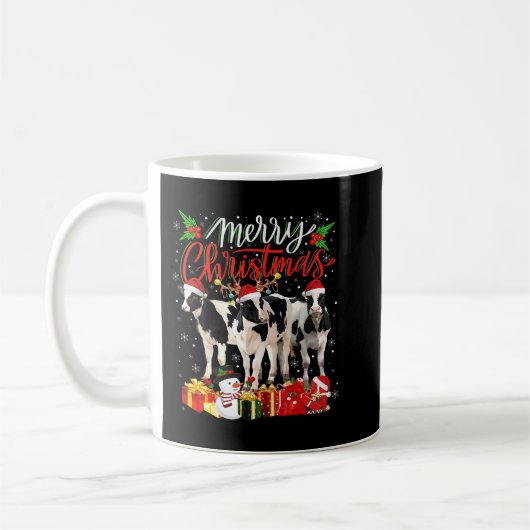 Mug Jour de Noël Pyjama Louvain de vache laitière Lumi (Gauche)