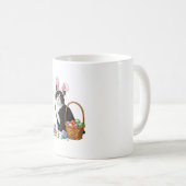 Mug Jour de Pâques Chat Lapin Oreilles Œufs Graphique (Devant droit)