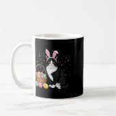 Mug Jour de Pâques Chat Lapin Oreilles Oeufs Graphique (Gauche)