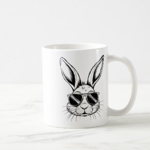 Mug Jour de Pâques Cool Lapin Visage Avec Sungles Homm