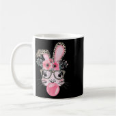 Mug Jour de Pâques du lapin mignon avec le léopard de (Gauche)