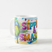 Mug Jour de Pickleball Thème (Devant gauche)