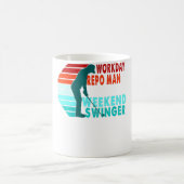 Mug Jour de travail Repo Man Weekend Swinger Golfer Go (Centre)