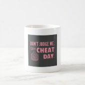 Mug Jour de triche avec Cupcake Rose (Centre)