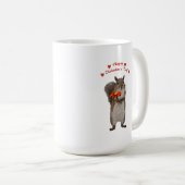 Mug Jour de Valentines heureux d'écureuil mignon (Devant droit)