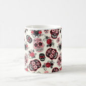 Mug Jour des crânes de sucre morts, blanc (Centre)