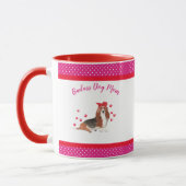 Mug Jour des Mères Badass Dog Basset Hound (Gauche)