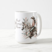 Mug Jour des mères de maman du cheval (Devant droit)
