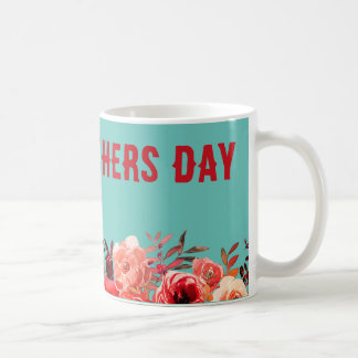 Mug Jour des mères florales élégantes