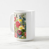Mug Jour des mères Jardin oeillets papillons Rose (Devant gauche)