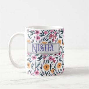 MUG JOUR DES MÈRES PERSONNALISÉES CONCEPTION FLORALE