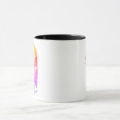 Mug Jour des morts, couleurs arc-en-ciel (Centre)