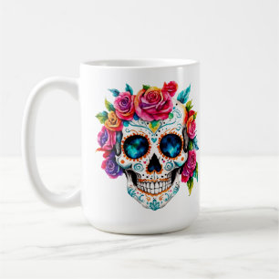 Mug Jour des morts   Crâne à sucre Día de Los Muertos