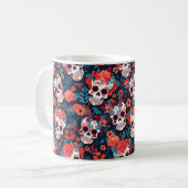 Mug Jour des morts, crânes en sucre (Devant gauche)