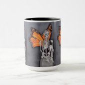 Mug Jour des morts Halloween Papillon squelette (Centre)