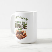 Mug Jour des terres - Augmenter le changement (Devant gauche)